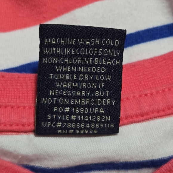 U.S. POLO Assn. Black Label Mens Classic Striped V Neck Cotton Shirt Size XL - Picture 6 of 7